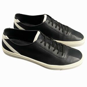 Gucci Eugene Black Leather Sneakers Men’s Size 14 G US Size 14.5 Luxury Designer